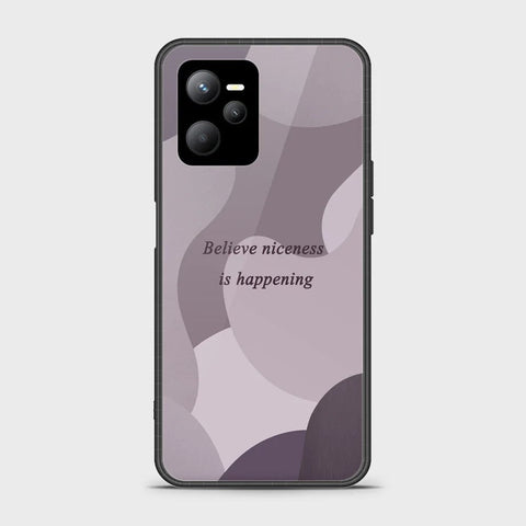 Realme V25 Cover - Happy Series - HQ Ultra Shine Premium Infinity Glass Soft Silicon Borders Case