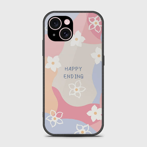 iPhone 15 Plus Cover- Happy Series - HQ Ultra Shine Premium Infinity Glass Soft Silicon Borders Case