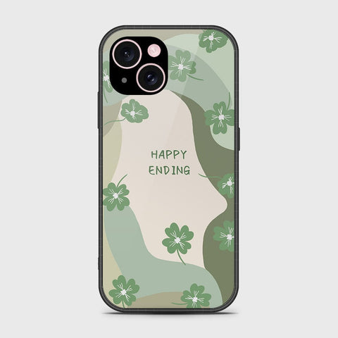 iPhone 15 Plus Cover- Happy Series - HQ Ultra Shine Premium Infinity Glass Soft Silicon Borders Case