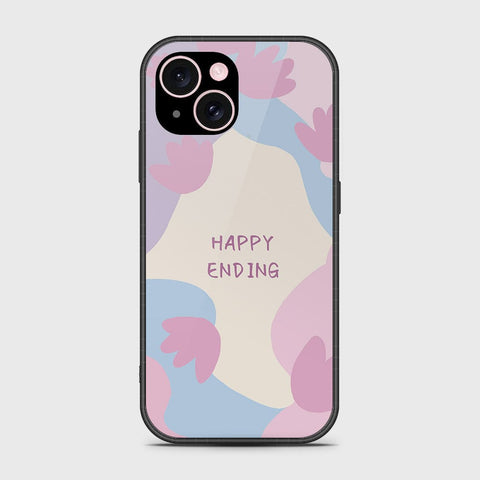 iPhone 15 Plus Cover- Happy Series - HQ Ultra Shine Premium Infinity Glass Soft Silicon Borders Case