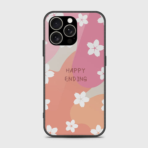 iPhone 15 Pro Cover- Happy Series - HQ Ultra Shine Premium Infinity Glass Soft Silicon Borders Case