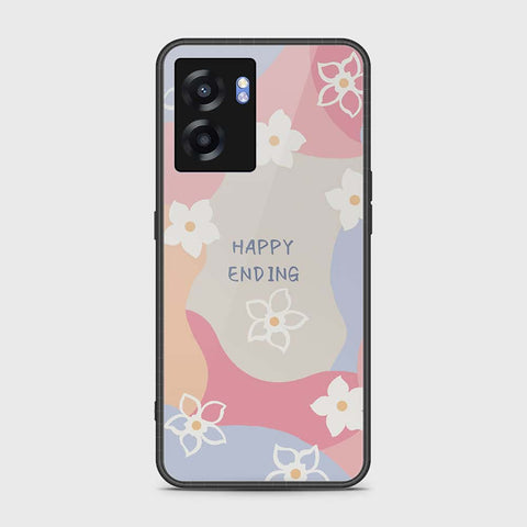 Realme Q5i Cover- Happy Series - HQ Ultra Shine Premium Infinity Glass Soft Silicon Borders Case