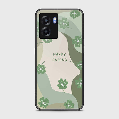 Realme Q5i Cover- Happy Series - HQ Ultra Shine Premium Infinity Glass Soft Silicon Borders Case