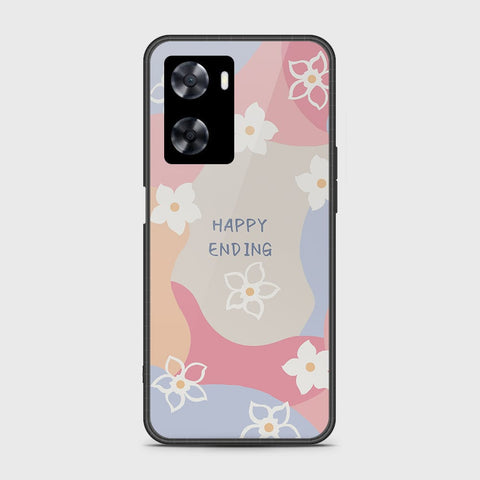 Oppo A57s Cover - Happy Series - HQ Ultra Shine Premium Infinity Glass Soft Silicon Borders Case