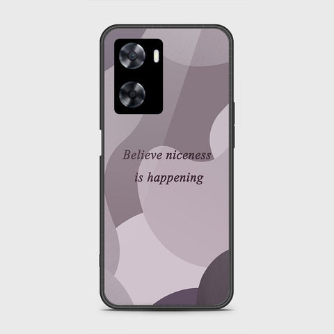 Oppo A77s Cover - Happy Series - HQ Ultra Shine Premium Infinity Glass Soft Silicon Borders Case