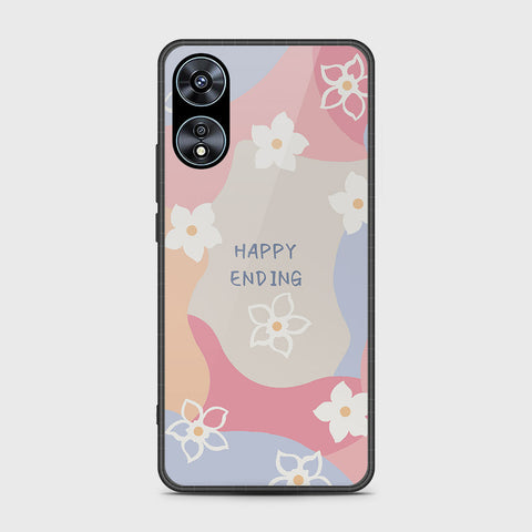 Oppo A78 4G Cover- Happy Series - HQ Ultra Shine Premium Infinity Glass Soft Silicon Borders Case