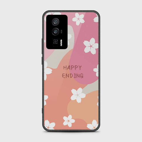 Xiaomi Redmi K60 Cover- Happy Series - HQ Ultra Shine Premium Infinity Glass Soft Silicon Borders Case