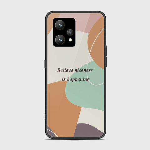 Realme 9 4G Cover - Happy Series - HQ Ultra Shine Premium Infinity Glass Soft Silicon Borders Case