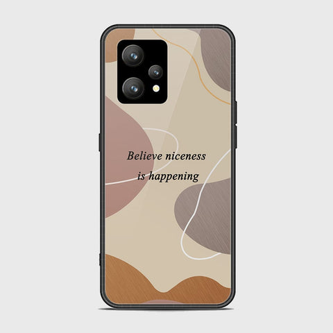 Realme 9 4G Cover - Happy Series - HQ Ultra Shine Premium Infinity Glass Soft Silicon Borders Case