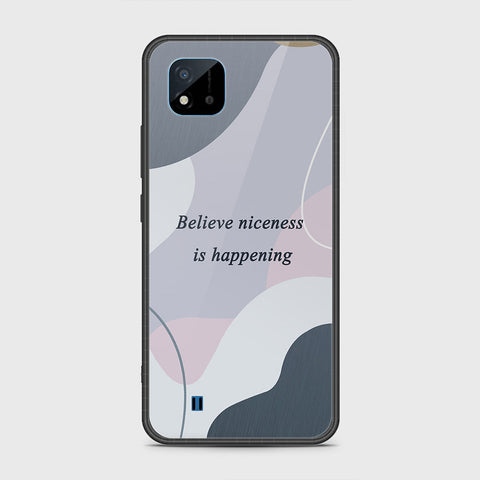 Realme C20 Cover- Happy Series - HQ Ultra Shine Premium Infinity Glass Soft Silicon Borders Case