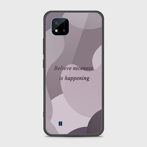 Realme C20A Cover- Happy Series - HQ Ultra Shine Premium Infinity Glass Soft Silicon Borders Case