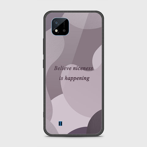 Realme C20 Cover- Happy Series - HQ Ultra Shine Premium Infinity Glass Soft Silicon Borders Case