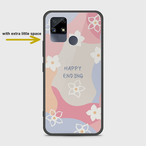 Realme C25s Cover- Happy Series - HQ Ultra Shine Premium Infinity Glass Soft Silicon Borders Case