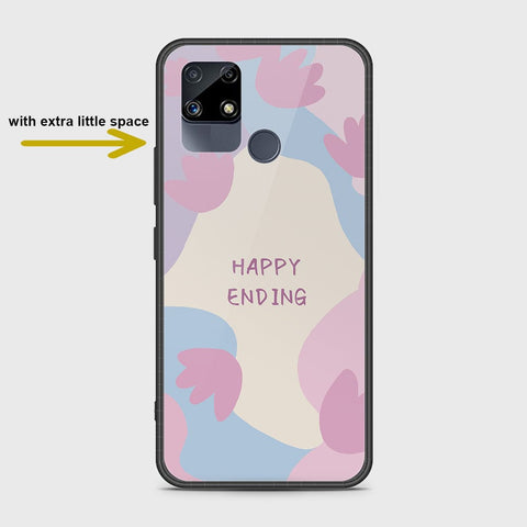 Realme C25s Cover- Happy Series - HQ Ultra Shine Premium Infinity Glass Soft Silicon Borders Case