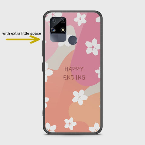 Realme Narzo 30A Cover- Happy Series - HQ Ultra Shine Premium Infinity Glass Soft Silicon Borders Case