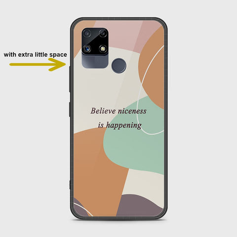 Realme Narzo 20 Cover- Happy Series - HQ Ultra Shine Premium Infinity Glass Soft Silicon Borders Case