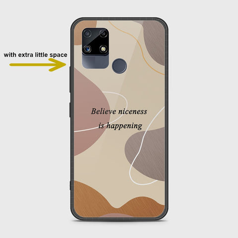 Realme Narzo 30A Cover- Happy Series - HQ Ultra Shine Premium Infinity Glass Soft Silicon Borders Case