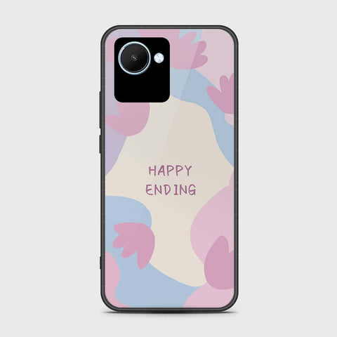 Realme C30s Cover- Happy Series - HQ Ultra Shine Premium Infinity Glass Soft Silicon Borders Case