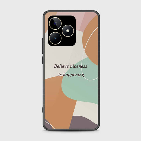 Realme C53 Cover- Happy Series - HQ Ultra Shine Premium Infinity Glass Soft Silicon Borders Case