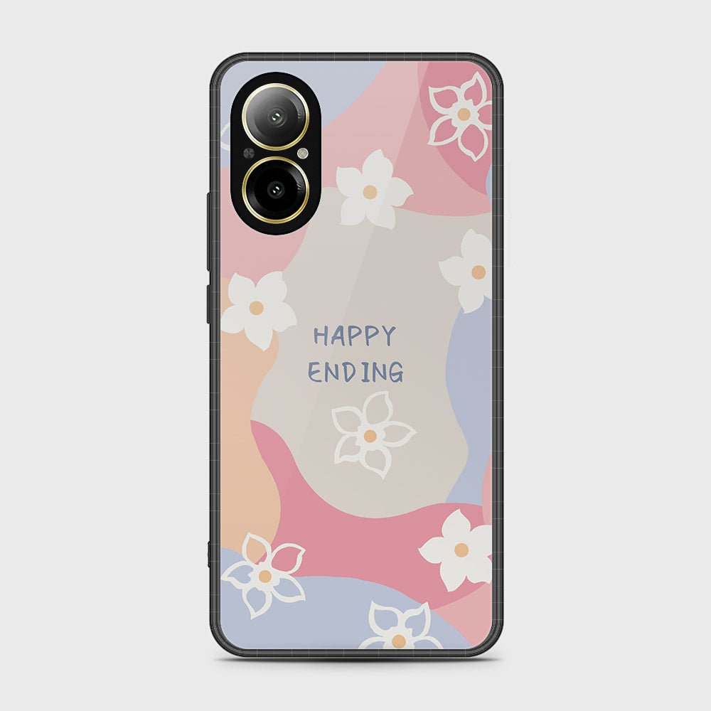 Realme C67 4G Cover- Happy Series - HQ Ultra Shine Premium Infinity Glass Soft Silicon Borders Case