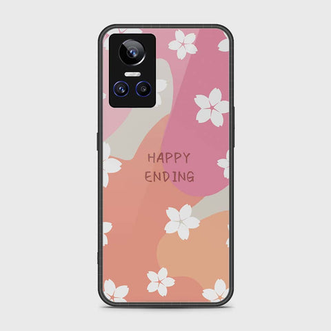 Realme GT Neo 3 Cover- Happy Series - HQ Ultra Shine Premium Infinity Glass Soft Silicon Borders Case