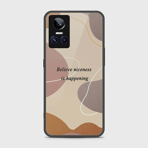 Realme GT Neo 3 Cover- Happy Series - HQ Ultra Shine Premium Infinity Glass Soft Silicon Borders Case