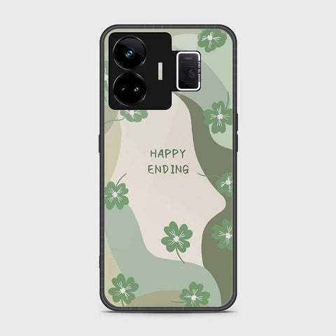 Realme GT3 Cover- Happy Series - HQ Ultra Shine Premium Infinity Glass Soft Silicon Borders Case