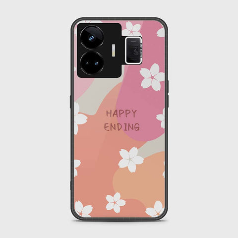 Realme GT3 Cover- Happy Series - HQ Ultra Shine Premium Infinity Glass Soft Silicon Borders Case