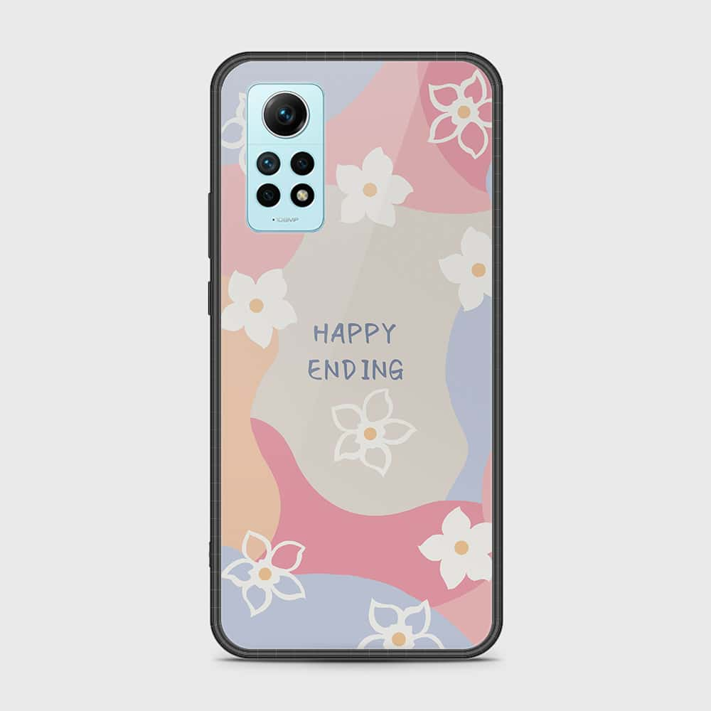 Xiaomi Redmi Note 12 Pro 4G Cover- Happy Series - HQ Ultra Shine Premium Infinity Glass Soft Silicon Borders Case