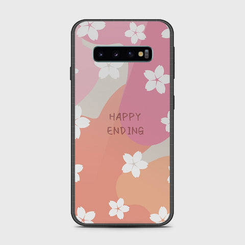 Samsung Galaxy S10 5G Cover- Happy Series - HQ Ultra Shine Premium Infinity Glass Soft Silicon Borders Case