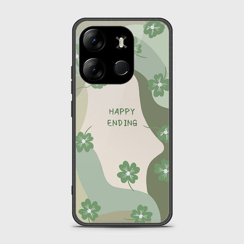 Infinix Smart 7 HD Cover- Happy Series - HQ Ultra Shine Premium Infinity Glass Soft Silicon Borders Case