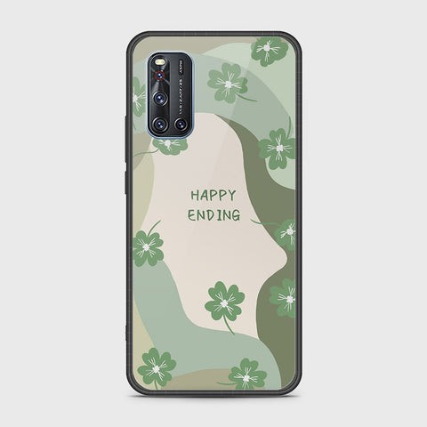 Vivo V19 Cover- Happy Series - HQ Ultra Shine Premium Infinity Glass Soft Silicon Borders Case