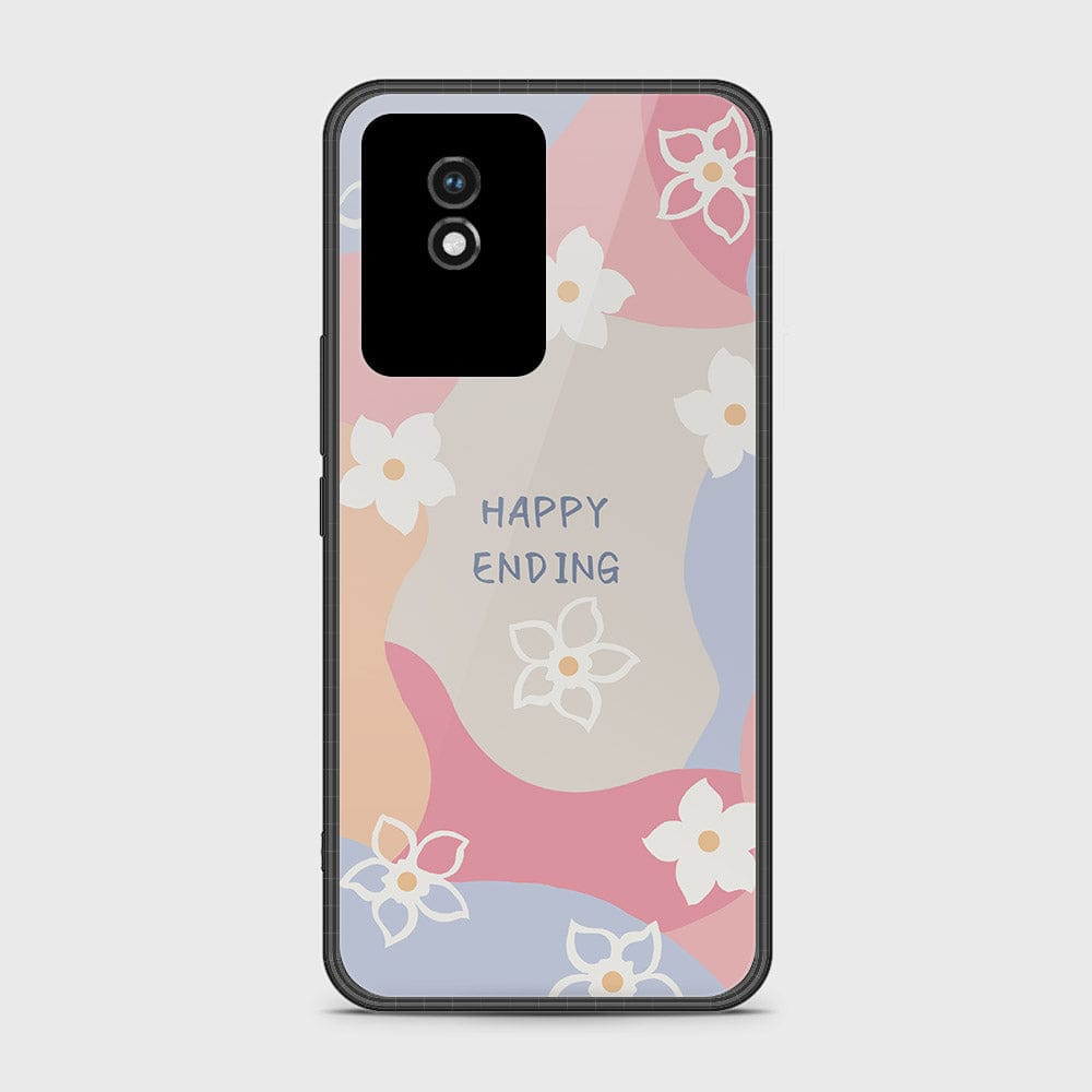 Vivo Y02 Cover- Happy Series - HQ Ultra Shine Premium Infinity Glass Soft Silicon Borders Case