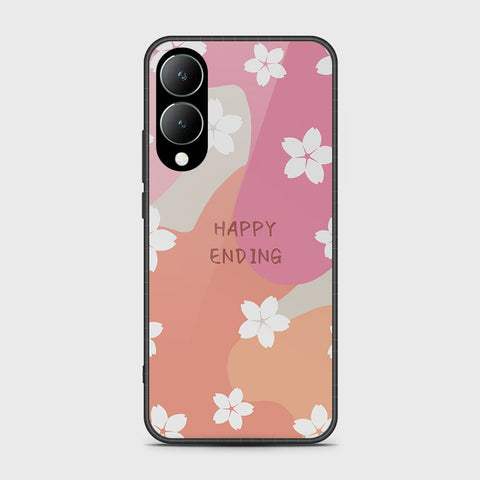 Vivo Y17s Cover- Happy Series - HQ Ultra Shine Premium Infinity Glass Soft Silicon Borders Case