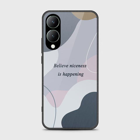 Vivo Y17s Cover- Happy Series - HQ Ultra Shine Premium Infinity Glass Soft Silicon Borders Case