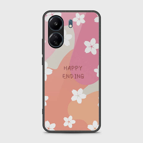 Xiaomi Poco C65 Cover- Happy Series - HQ Ultra Shine Premium Infinity Glass Soft Silicon Borders Case