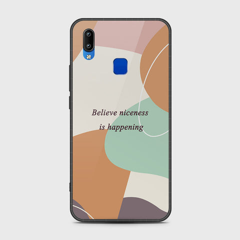 Vivo Y91i Cover- Happy Series - HQ Ultra Shine Premium Infinity Glass Soft Silicon Borders Case