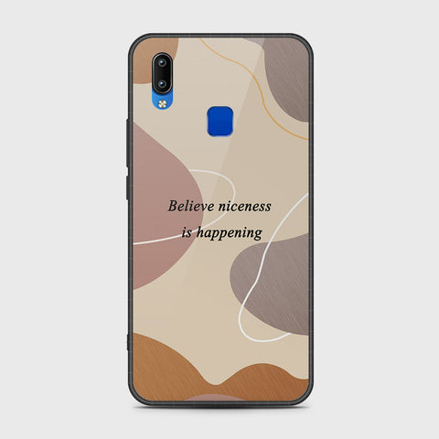 Vivo Y91i Cover- Happy Series - HQ Ultra Shine Premium Infinity Glass Soft Silicon Borders Case