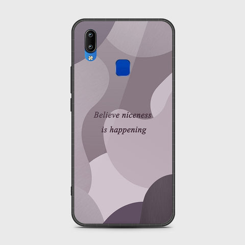 Vivo Y91i Cover- Happy Series - HQ Ultra Shine Premium Infinity Glass Soft Silicon Borders Case