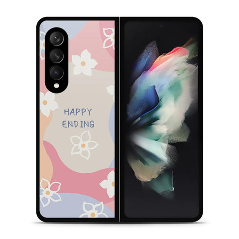 Samsung Galaxy Z Fold 3 5G Cover - Happy Series - HQ Premium Shine Durable Shatterproof Case - Soft Silicon Borders