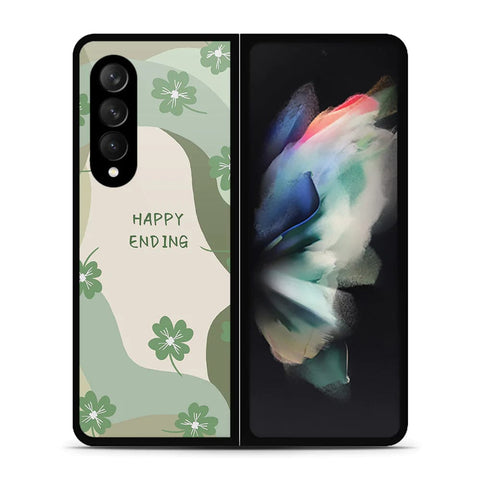 Samsung Galaxy Z Fold 3 5G Cover - Happy Series - HQ Premium Shine Durable Shatterproof Case - Soft Silicon Borders