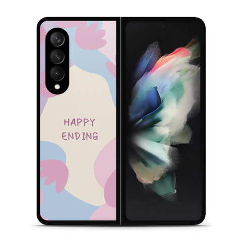 Samsung Galaxy Z Fold 3 5G Cover - Happy Series - HQ Premium Shine Durable Shatterproof Case - Soft Silicon Borders