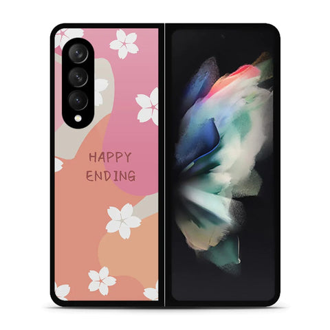 Samsung Galaxy Z Fold 3 5G Cover - Happy Series - HQ Premium Shine Durable Shatterproof Case - Soft Silicon Borders