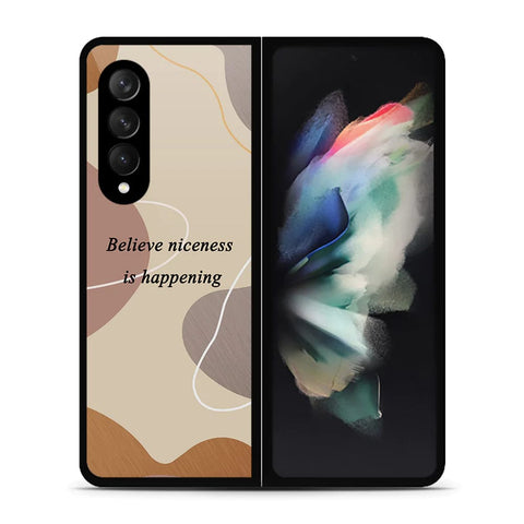 Samsung Galaxy Z Fold 3 5G Cover - Happy Series - HQ Premium Shine Durable Shatterproof Case - Soft Silicon Borders