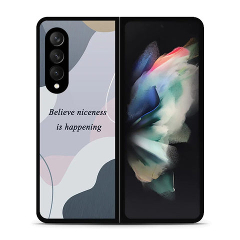 Samsung Galaxy Z Fold 3 5G Cover - Happy Series - HQ Premium Shine Durable Shatterproof Case - Soft Silicon Borders