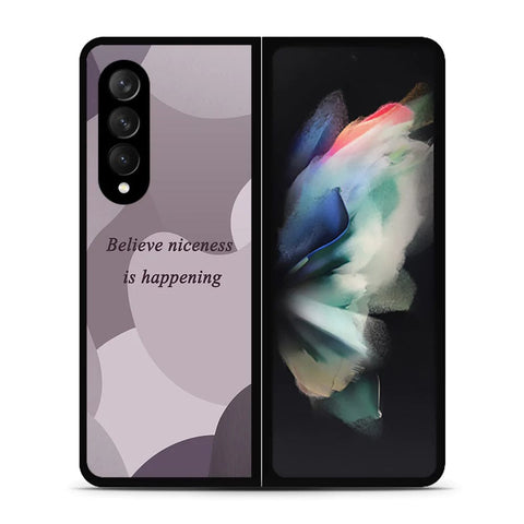 Samsung Galaxy Z Fold 3 5G Cover - Happy Series - HQ Premium Shine Durable Shatterproof Case - Soft Silicon Borders