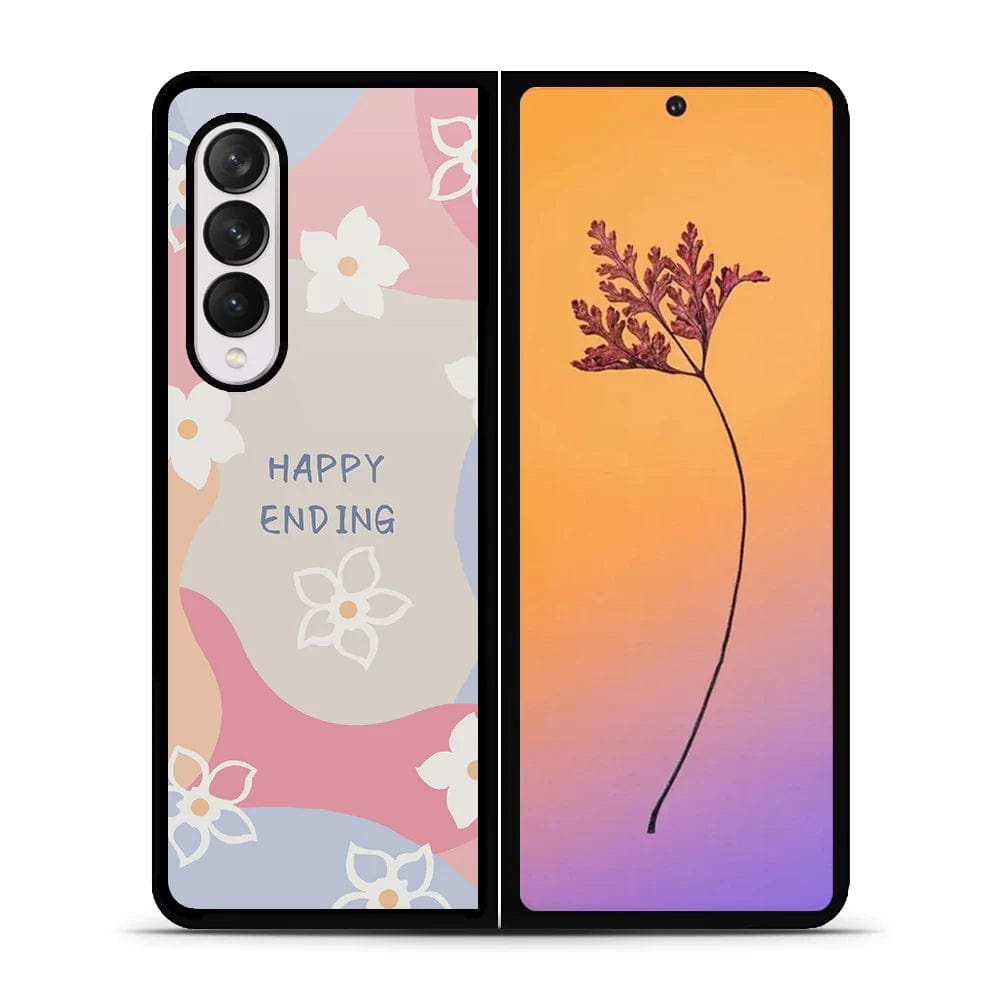 Samsung Galaxy Z Fold 4 5G Cover - Happy Series - HQ Premium Shine Durable Shatterproof Case - Soft Silicon Borders