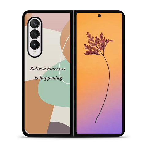 Samsung Galaxy Z Fold 4 5G Cover - Happy Series - HQ Premium Shine Durable Shatterproof Case - Soft Silicon Borders