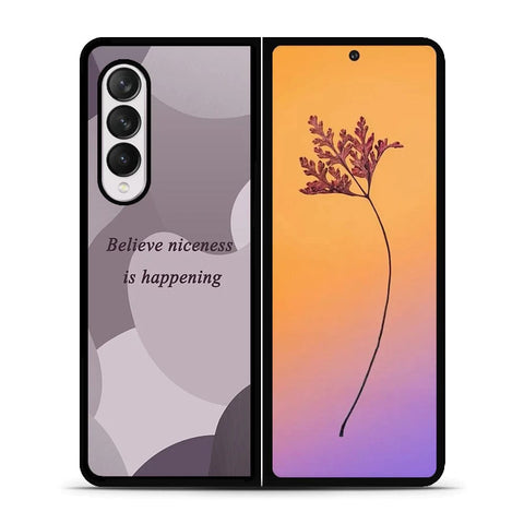 Samsung Galaxy Z Fold 4 5G Cover - Happy Series - HQ Premium Shine Durable Shatterproof Case - Soft Silicon Borders