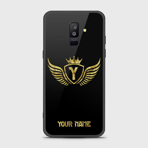 Samsung Galaxy A6 Plus 2018 Cover- Gold Series - HQ Ultra Shine Premium Infinity Glass Soft Silicon Borders Case